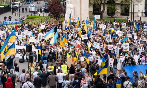 В Будапеште прошла акция в поддержку Украины