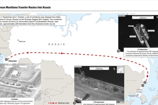 Білий дім: Північна Корея перекинула до Росії 1000 контейнерів військового обладнання та боєприпасів